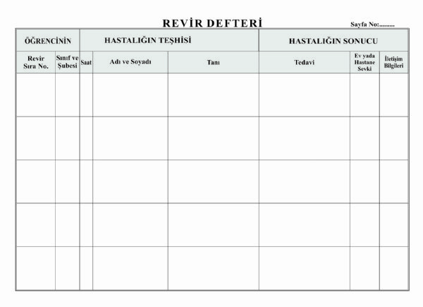 Revir Defteri  (Ciltli)( 200 Sayfa )